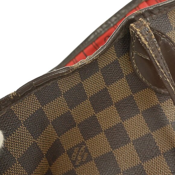 LOUIS VUITTON DAMIER NEVERFULL MM SHOULDER TOTE BAG N51105 AR4059 YQ02249 - Picture 7 of 11